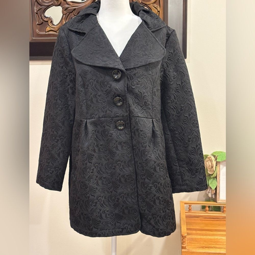 NWT Charlie Paige size L/XL black brocade.